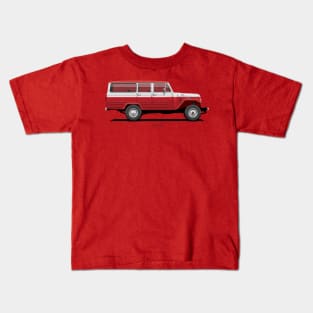 Land Cruiser Station Wagon FJ45LV - Red Kids T-Shirt